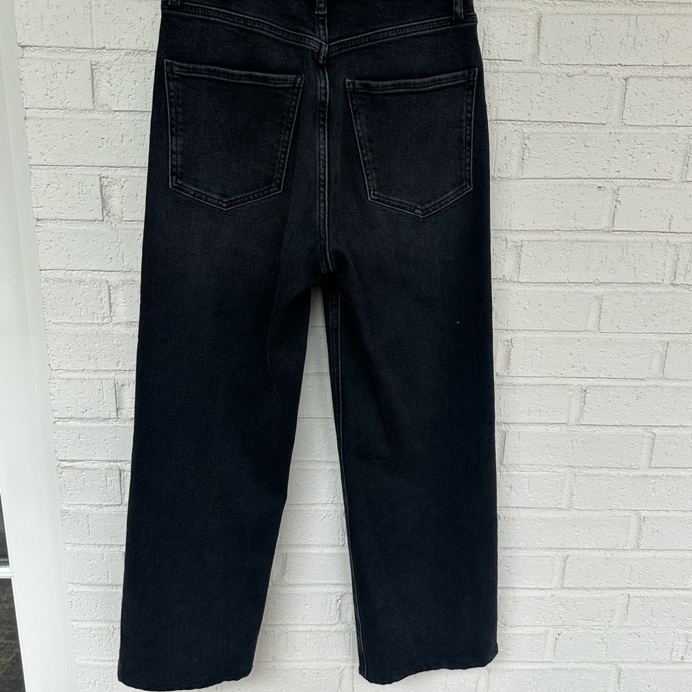 Agolde Ren Black Rinse Faded Denim Jeans size 26 - Picture 7 of 8